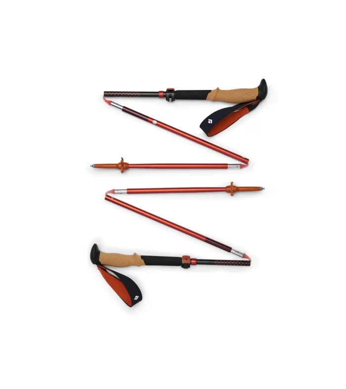 Pursuit FLZ Trekking Poles | Bastones plegables con corcho natural y ajuste FlickLock+