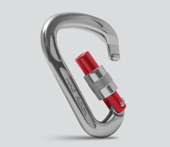 Mosquetón Ultra Tech HMS Screw Mad Rock | Ligero y Versátil para Aseguramiento