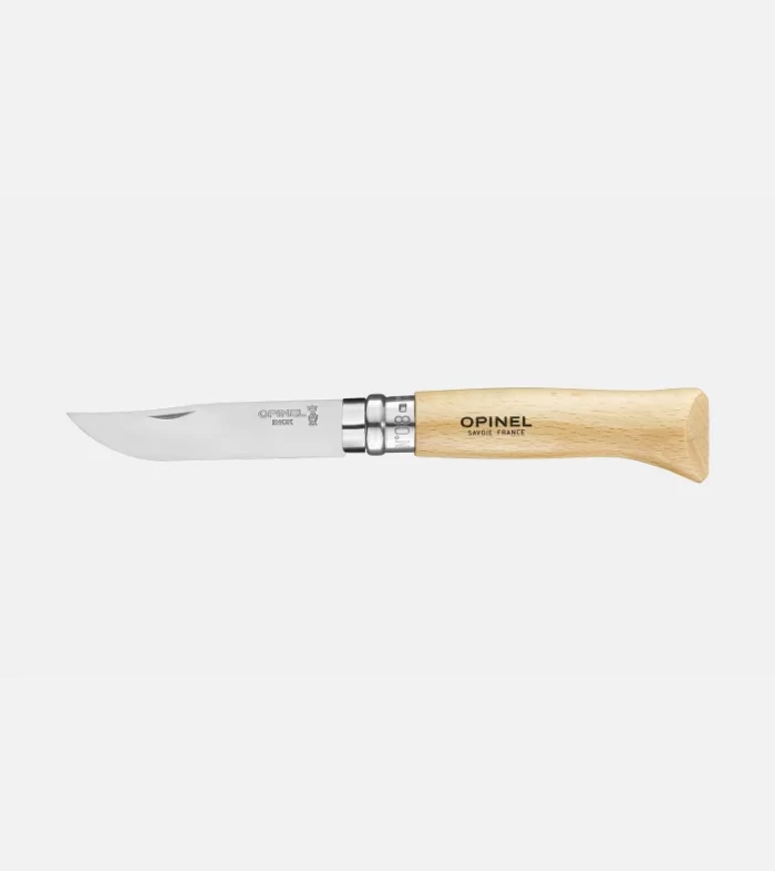 Navaja Opinel No. 08 Acero Inoxidable | Navaja Plegable Clásica de Bolsillo