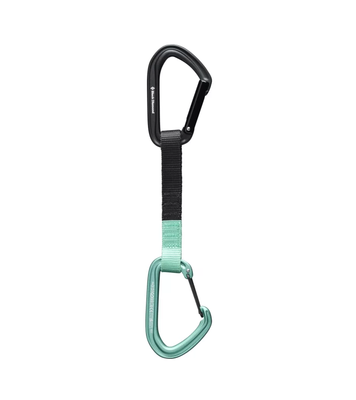 Black Diamond HotForge Hybrid Quickdraw 16 cm | Cinta Express con Mosquetón Keylock + Wiregate